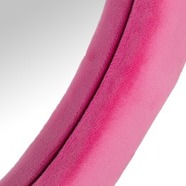 Espejo de Pared Asimétrico Terciopelo Rosa 50x100 cm