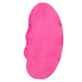Espejo de Pared Asimétrico Terciopelo Rosa 50x100 cm