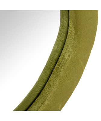 Espejo de Pared Asimétrico Terciopelo Verde 50x100 cm