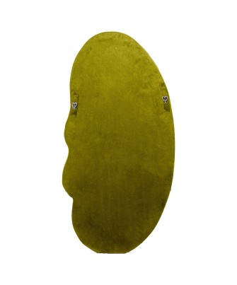 Espejo de Pared Asimétrico Terciopelo Verde 50x100 cm