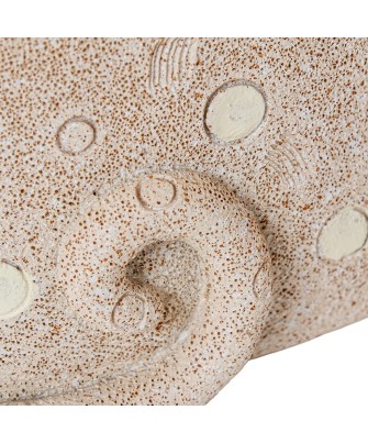 Set de 2 Figuras Gatos de Resina Beige Arena 25,5cm