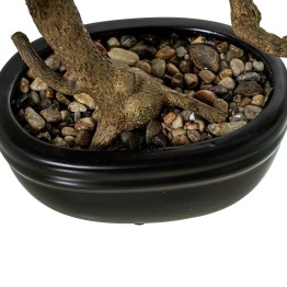 Bonsái Artificial Ciprés 27cm con Maceta Cerámica | Nova Decoración