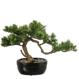 Bonsái Artificial Ciprés 27cm con Maceta Cerámica | Nova Decoración