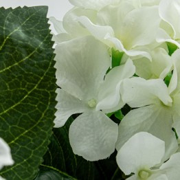 Planta Artificial Hortensia 55cm con Maceta Cerámica | Nova Decoración