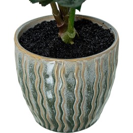 Planta Artificial Hortensia 55cm con Maceta Cerámica | Nova Decoración