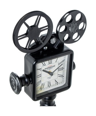 Reloj de Sobremesa Cámara de Cine Vintage 49cm | Nova Decoración