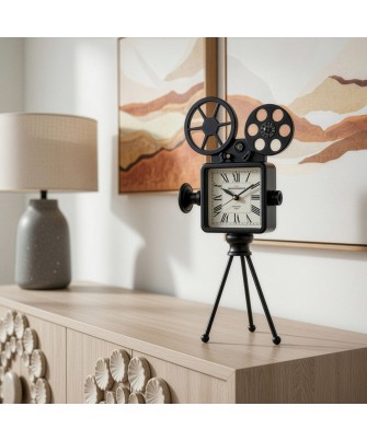 Reloj de Sobremesa Cámara de Cine Vintage 49cm | Nova Decoración