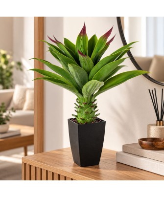 Planta Artificial Agave 70cm con Maceta Alta | Nova Decoración