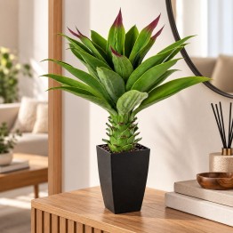 Planta Artificial Agave 70cm con Maceta Alta | Nova Decoración