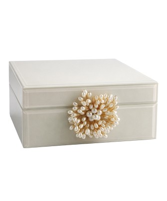 Joyero de Cristal de Lujo con Cierre Decorativo Premium 19cm