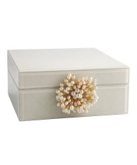 Joyero de Cristal de Lujo con Cierre Decorativo Premium 19cm