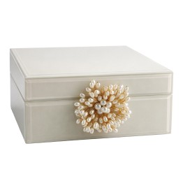 Joyero de Cristal de Lujo con Cierre Decorativo Premium 19cm
