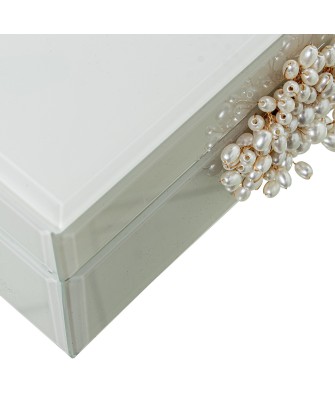 Joyero de Cristal de Lujo con Cierre Decorativo Premium 19cm