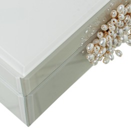 Joyero de Cristal de Lujo con Cierre Decorativo Premium 19cm