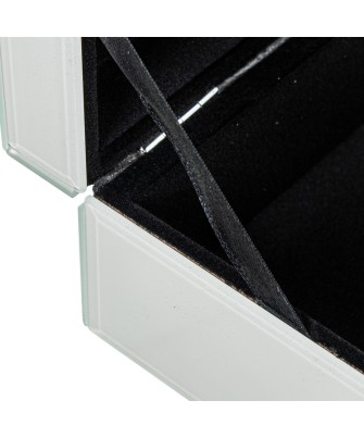 Joyero de Cristal de Lujo con Cierre Decorativo Premium 19cm