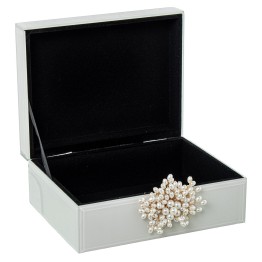 Joyero de Cristal de Lujo con Cierre Decorativo Premium 19cm