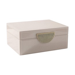 Joyero de Cristal de Lujo con Cierre Decorativo Premium 19cm