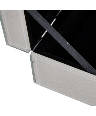 Joyero de Cristal de Lujo con Cierre Decorativo Premium 19cm