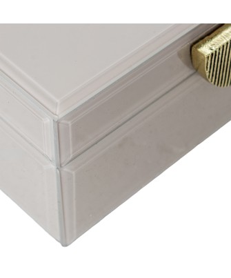 Joyero de Cristal de Lujo con Cierre Decorativo Premium 19cm