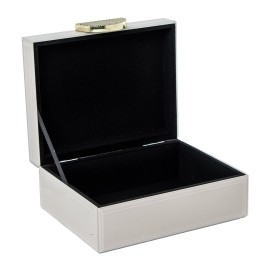 Joyero de Cristal de Lujo con Cierre Decorativo Premium 19cm