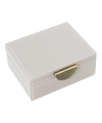 Joyero de Cristal de Lujo con Cierre Decorativo Premium 19cm