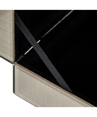 Joyero de Cristal de Lujo con Cierre Decorativo Premium 19cm