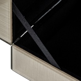 Joyero de Cristal de Lujo con Cierre Decorativo Premium 19cm