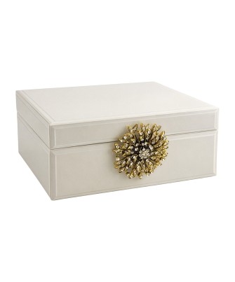 Joyero de Cristal de Lujo con Cierre Decorativo Premium 19cm