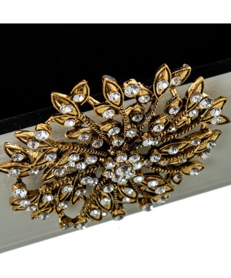 Joyero de Cristal de Lujo con Cierre Decorativo Premium 19cm