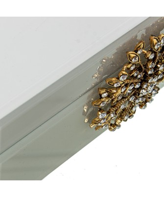 Joyero de Cristal de Lujo con Cierre Decorativo Premium 19cm