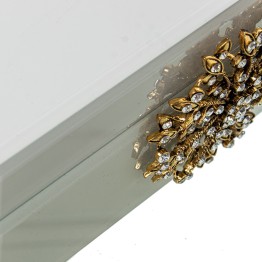 Joyero de Cristal de Lujo con Cierre Decorativo Premium 19cm