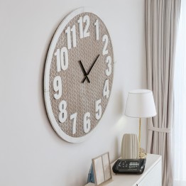 Reloj de Pared de Madera 60cm Rústico Nórdico