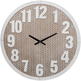 Reloj de Pared de Madera 60cm Rústico Nórdico