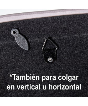 Portafotos Resina Ondulado Rosa Lacado 10x15cm - Nova Decoración