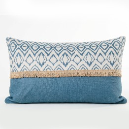 Cojín Rectangular Azul 50x30cm con Relleno 300g | Nova Decoración