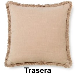 Cojín Algodón Doble Cara 45x45cm con Cremallera | Nova Decoración
