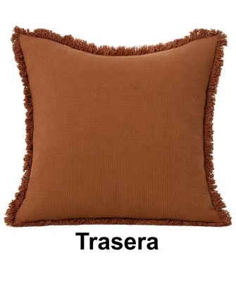 Cojín Algodón Doble Cara 45x45cm con Cremallera | Nova Decoración