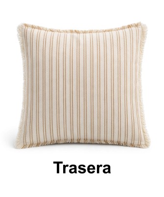 Cojín Algodón Doble Cara 42x42cm con Cremallera | Nova Decoración