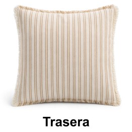 Cojín Algodón Doble Cara 42x42cm con Cremallera | Nova Decoración