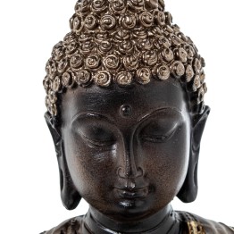 Figura Buda de Resina Dorado 25cm | Decoración Zen Hogar