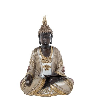 Figura Buda de Resina Dorado 25cm | Decoración Zen Hogar