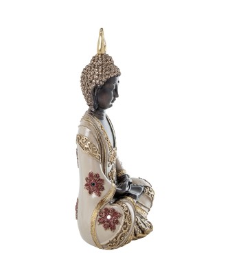 Figura Buda de Resina Dorado 30cm | Decoración Zen Hogar
