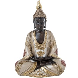 Figura Buda de Resina Dorado 30cm | Decoración Zen Hogar