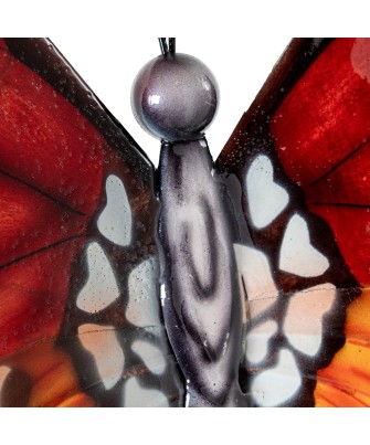 Mariposa de Pared Metal y Nácar Multicolor 45cm | Decoración