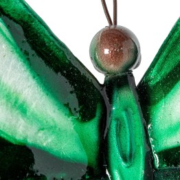 Mariposa de Pared Metal y Nácar Multicolor 45cm | Decoración