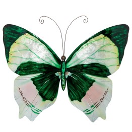 Mariposa de Pared Metal y Nácar Multicolor 45cm | Decoración