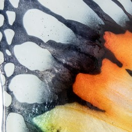 Mariposa de Pared Metal y Nácar Multicolor 45cm | Decoración