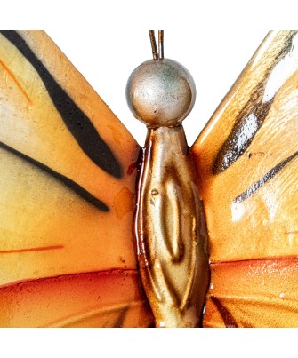 Mariposa de Pared Metal y Nácar Multicolor 45cm | Decoración