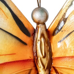 Mariposa de Pared Metal y Nácar Multicolor 45cm | Decoración