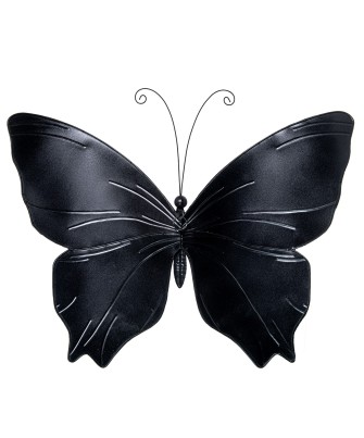 Mariposa de Pared Metal y Nácar Multicolor 45cm | Decoración